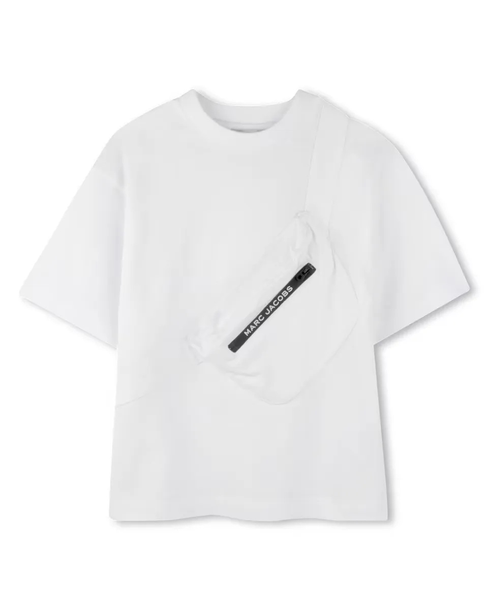 

Хлопковая футболка для мальчика с короткими рукавами Marc Jacobs, белый
