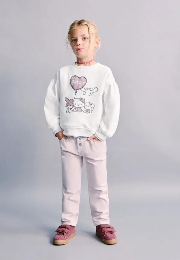 Джинсы прямого кроя Mango Kids, Pink