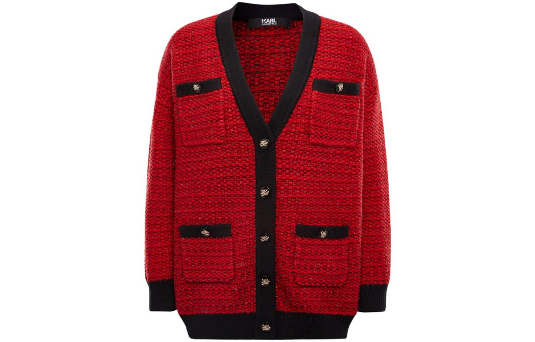 

KARL LAGERFELD / Karl Lagerfeld Jeans Вязаный свитер KARL LAGERFELD женский красный