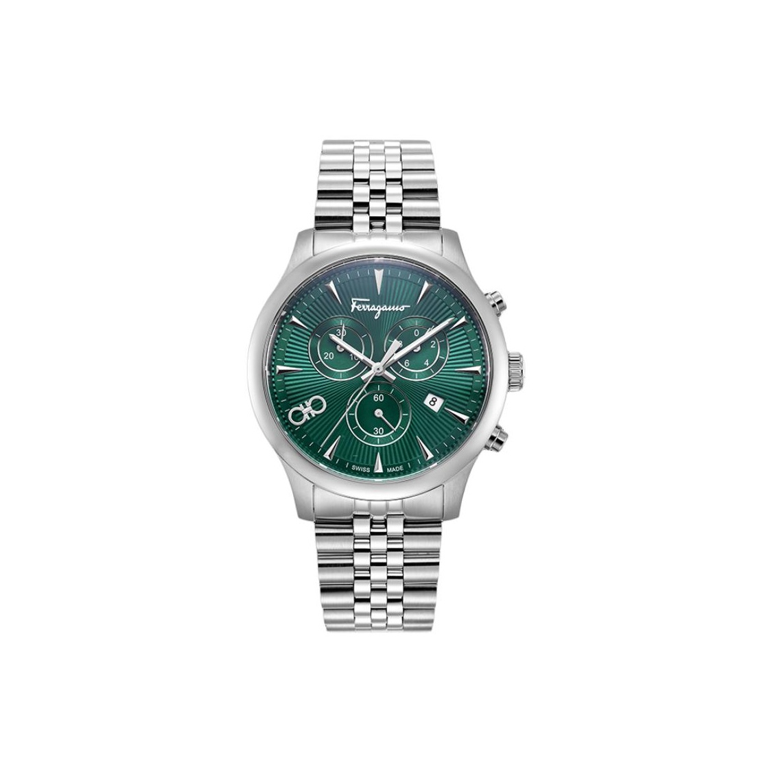 

Ferragamo Мужские часы кварцевый механизм браслет из нержавеющей стали 42mm синий циферблат