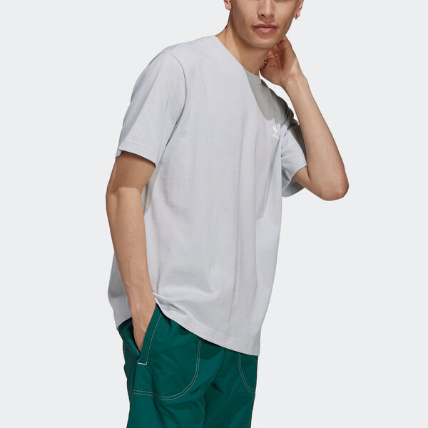Футболка originals b+f trefoil tee logo loose sports short sleeve blue Adidas, синий — фото 4