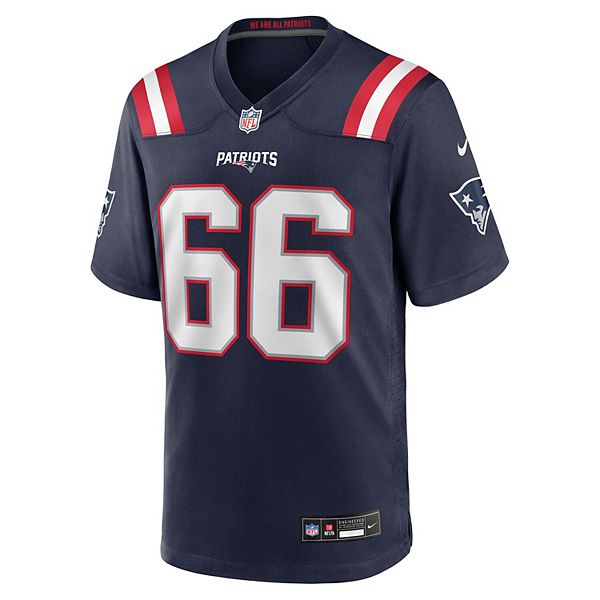 Мужская игровая футболка Уилла Кэмпбелла New England Patriots 2025 NFL Draft First Round Pick Nike — фото 3