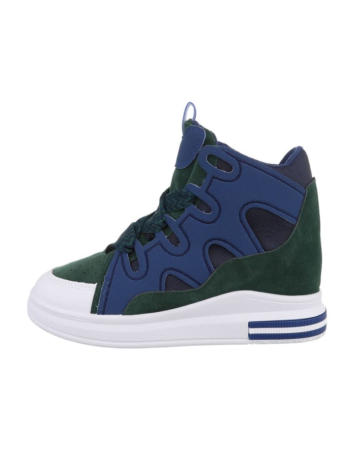 Высокие кроссовки Ital-Design Freizeitschuh, цвет Blau und Grün