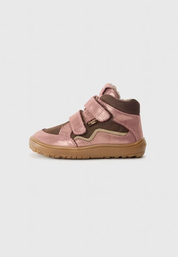 Высокие кроссовки barefoot tex из шерсти, розово-золотистого цвета Froddo, Pink/Gold-Coloured