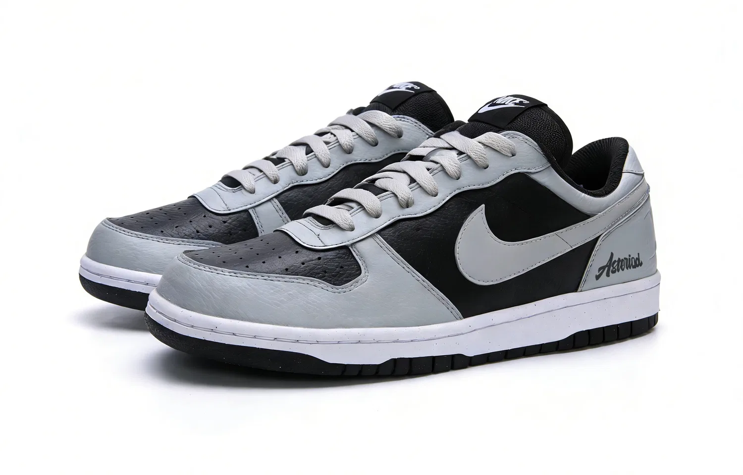 Кроссовки низкие Nike Big Black Gray — фото 4
