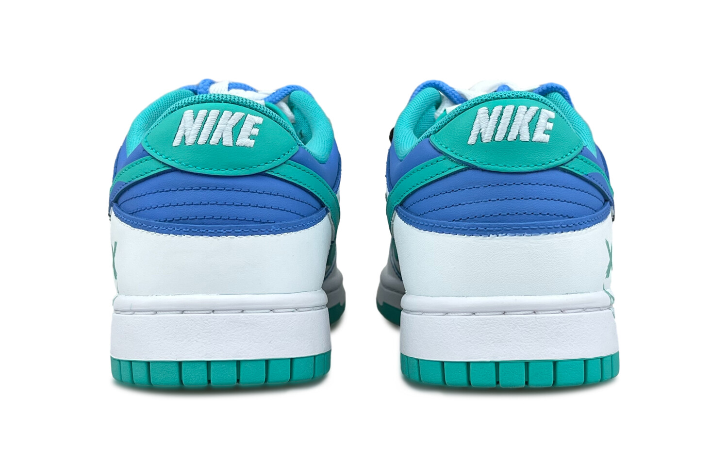 

Кроссовки Nike Dunk Skateboarding Shoes Men Low-top White/blue/green, зеленый