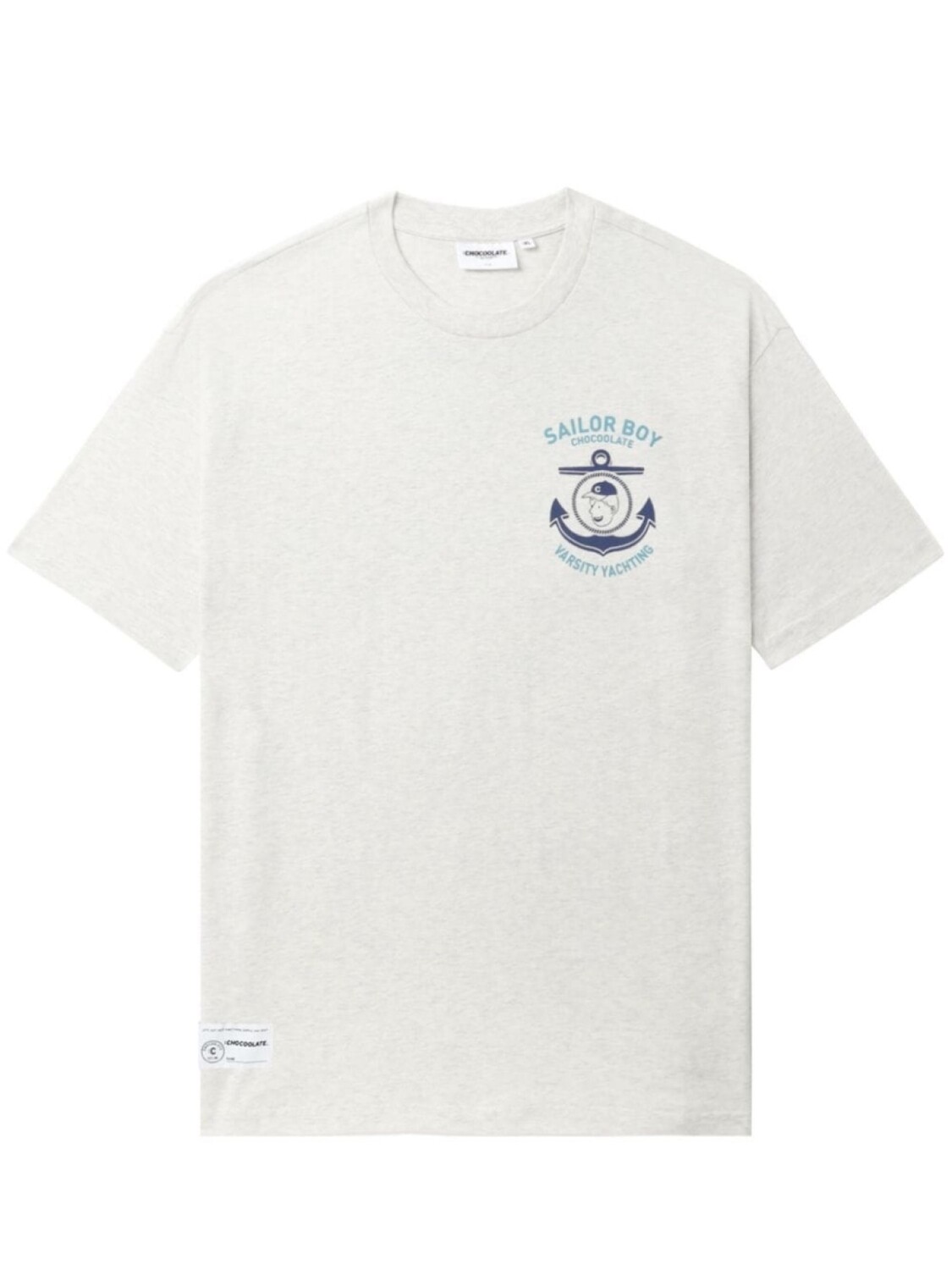 

Футболка с принтом CHOCOOLATE, серый