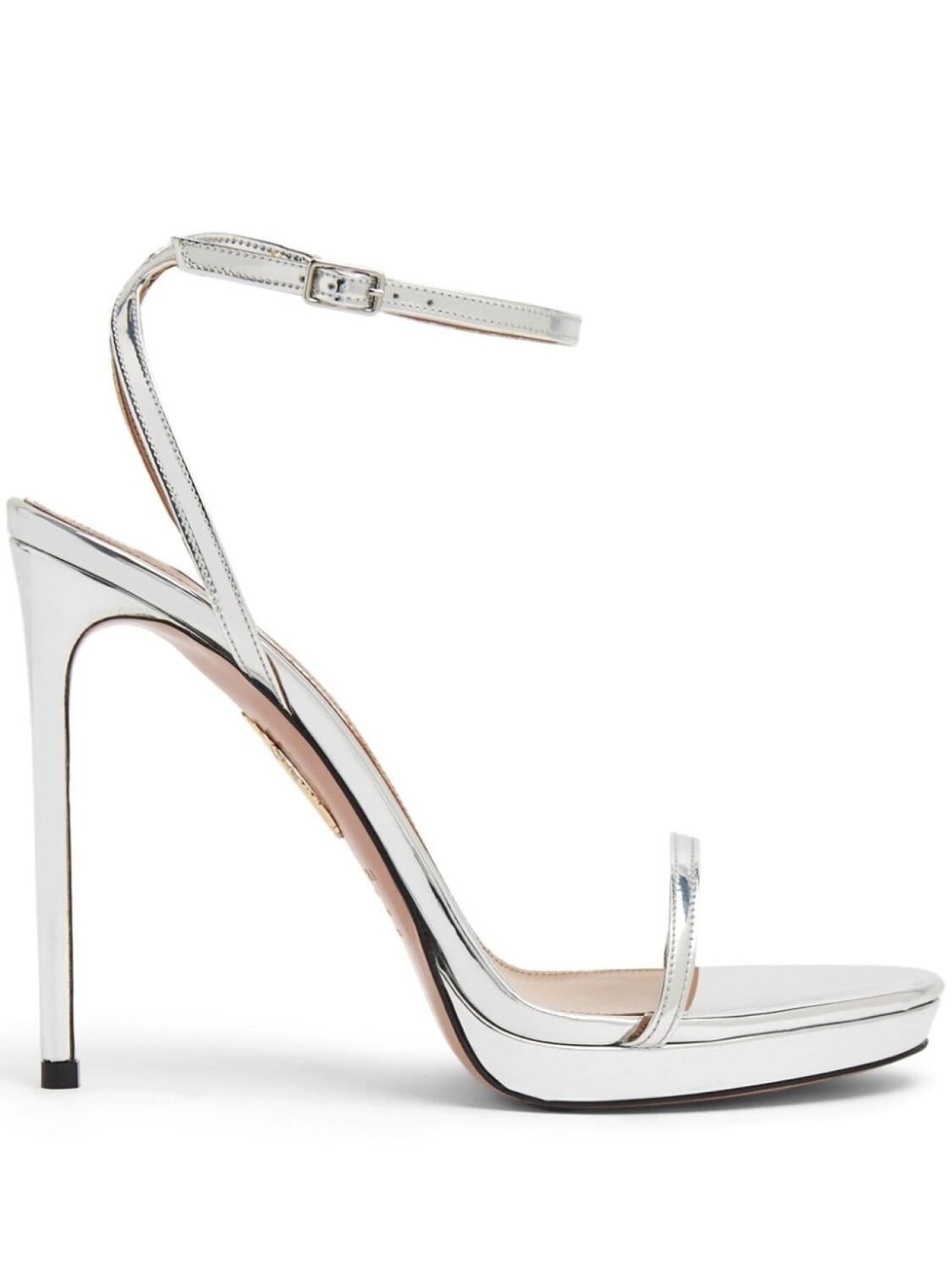 

Aquazzura босоножки Olie Plateau 115, серебристый