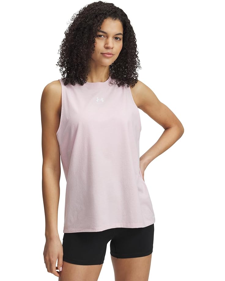 

Топ Under Armour Rival Muscle Tank, цвет Prime Pink/White