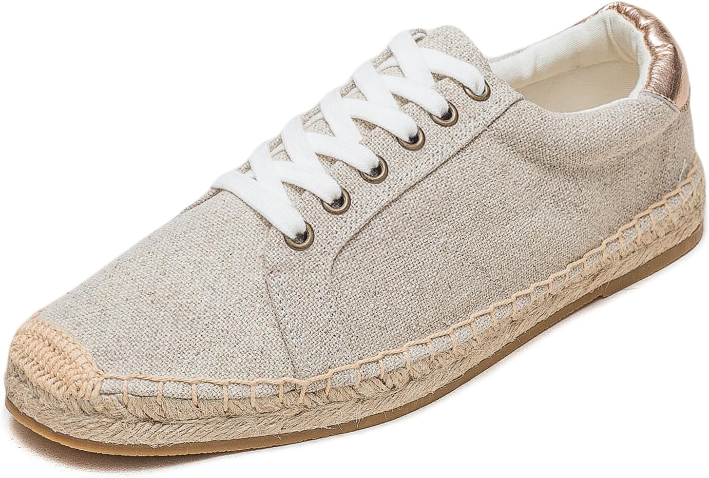 

Эспадрильи на шнуровке Eobzunu для мужчин, мужские кроссовки, повседневные удобные туфли из льна и веганского парусинового материала, мужские балетки для лета, весны, осени и любого случая, Linen
