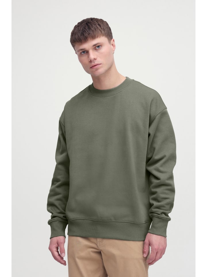 

!SOLID Свитер с круглым вырезом SDLenz зеленого цвета