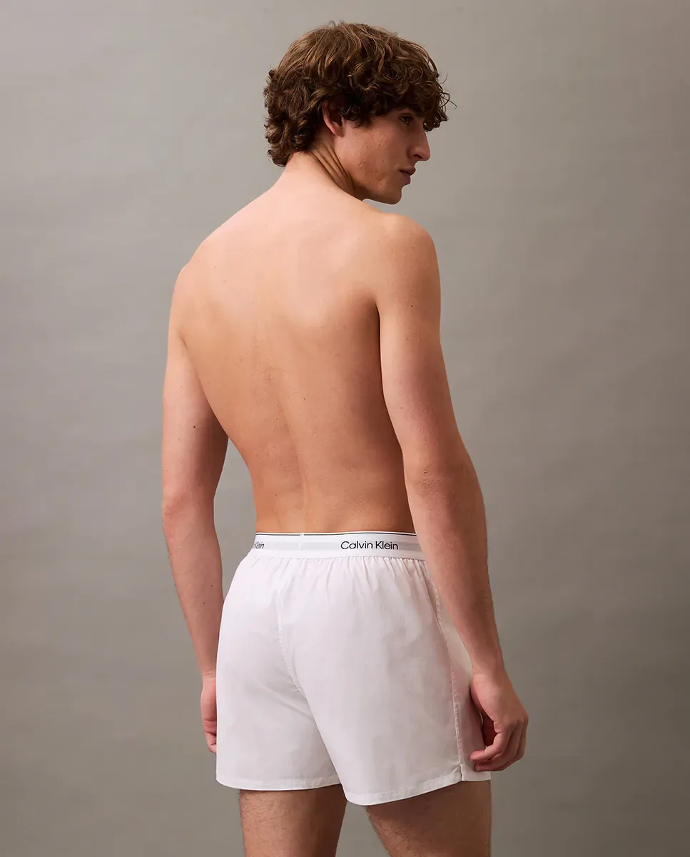 Набор из 3 свободных боксеров slim - Icon Cotton Stretch Calvin Klein, мультиколор — фото 3