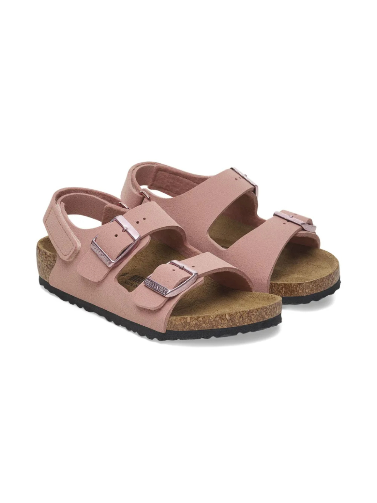 

Сандалии Milano с двумя пряжками Birkenstock Kids, розовый