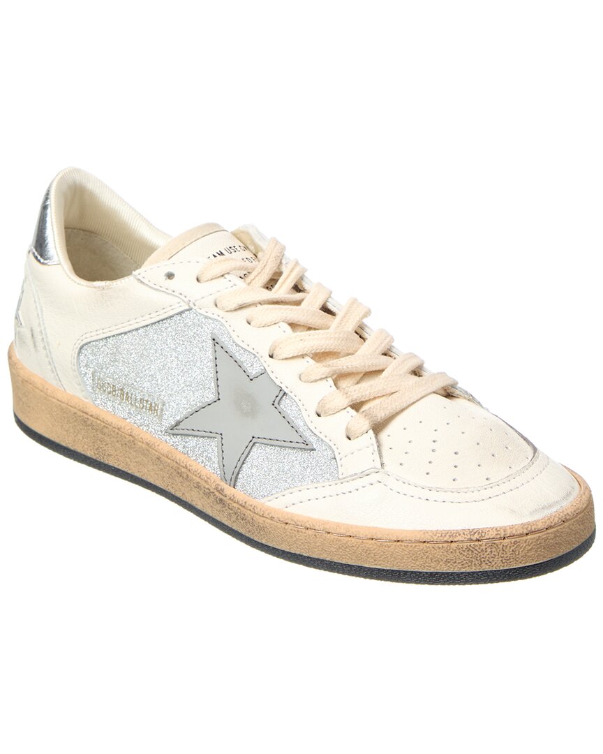 Golden Goose Ballstar Блестящие кожаные кроссовки