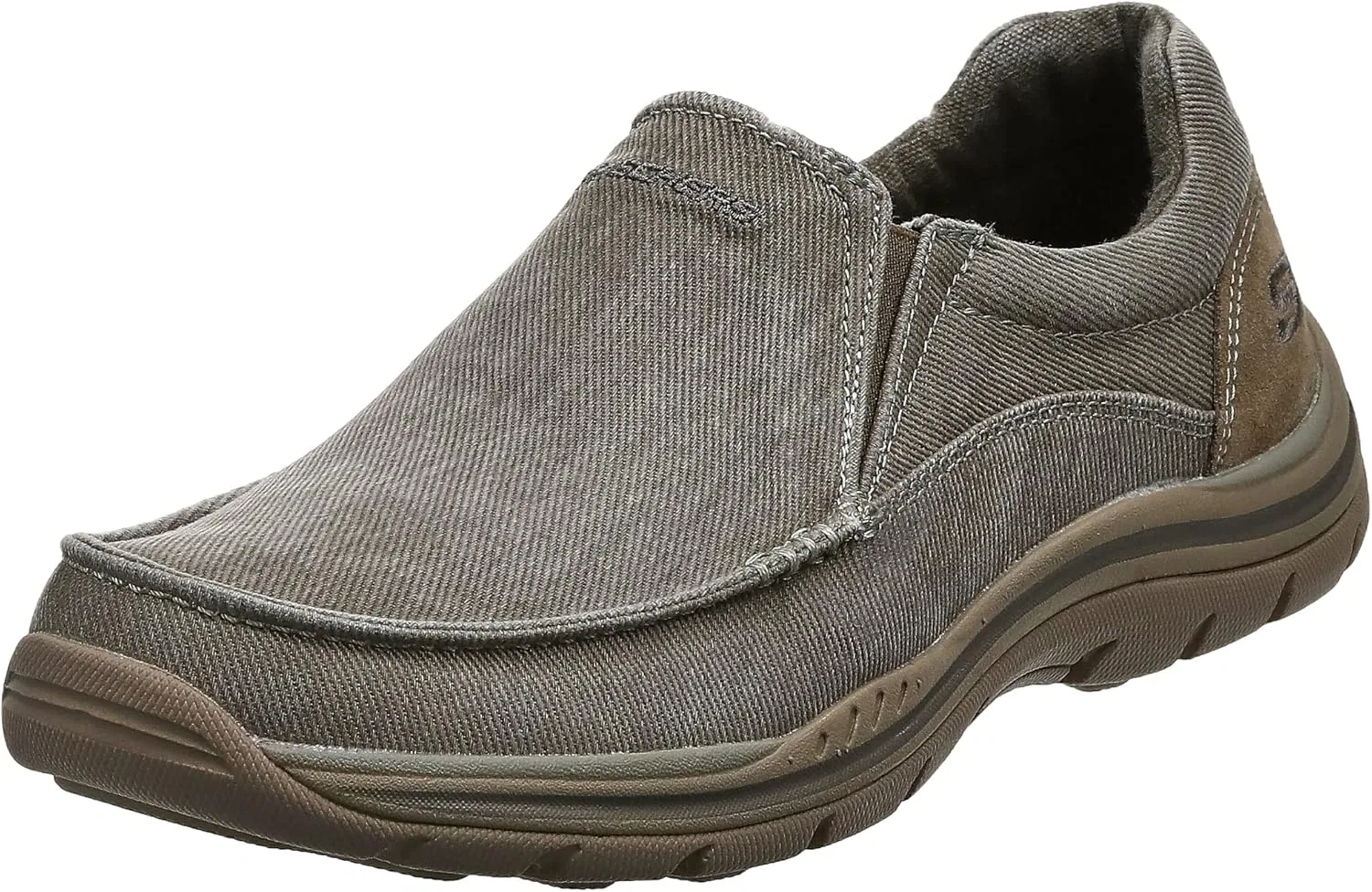 Мужские лоферы Skechers Expected Avillo свободного кроя без шнурков, Khaki