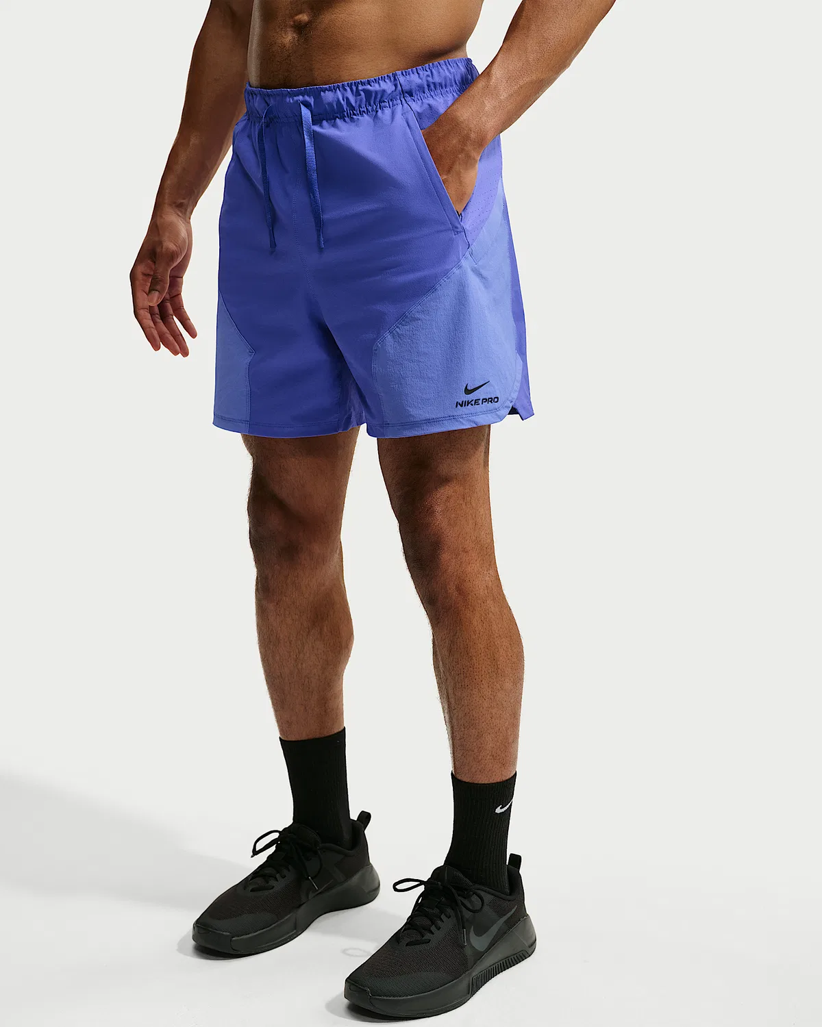 Мужские шорты Nike Pro Training Dri-FIT ADV 6", Persian Violet/Sapphire/Black — фото 2