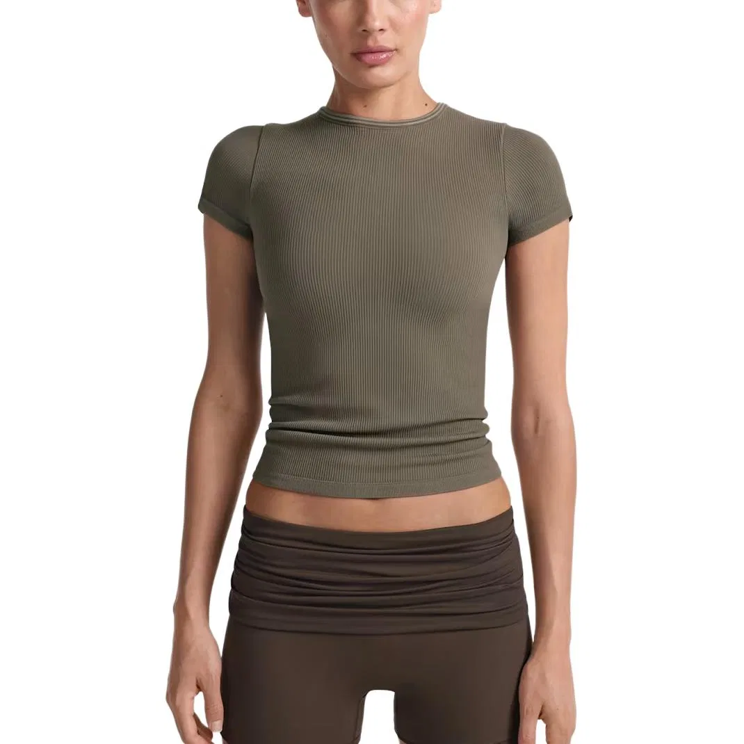 Футболка NikeSKIMS Ribbed Seamless для женщин, цвет Dune