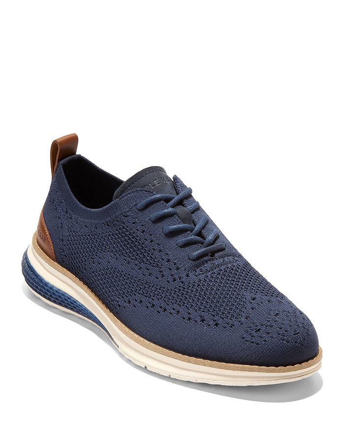 

Гранд Эволюшн Стичлайт Оксфорды на шнурках Cole Haan, синий