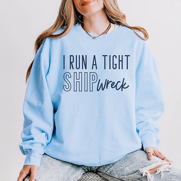 

Легкий свитшот I run a tight shipwreck с эффектом garment dyed Simply Sage Market, Зеленый, Легкий свитшот I run a tight shipwreck с эффектом garment dyed Simply Sage Market