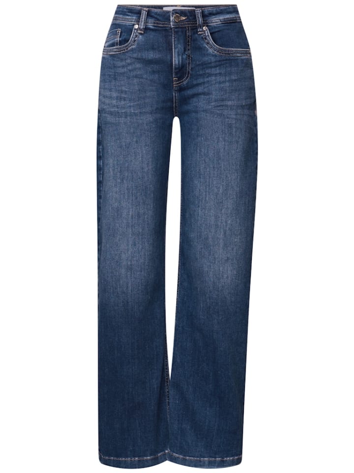 

Джинсы широкие синие Street One