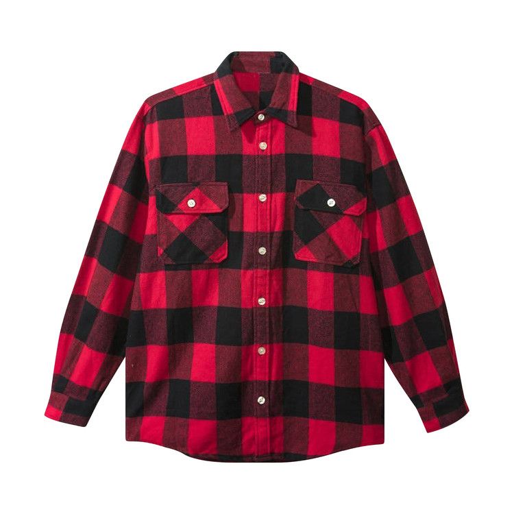 

Топ Anti Social Social Club Outlined Trip Flannel, Red