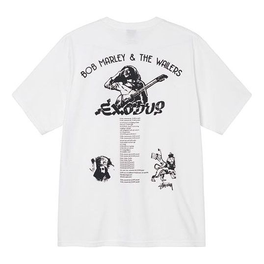 

Футболка Stussy x Bob Marley & The Wailers Gear Exodus T-Shirt 'White', белый