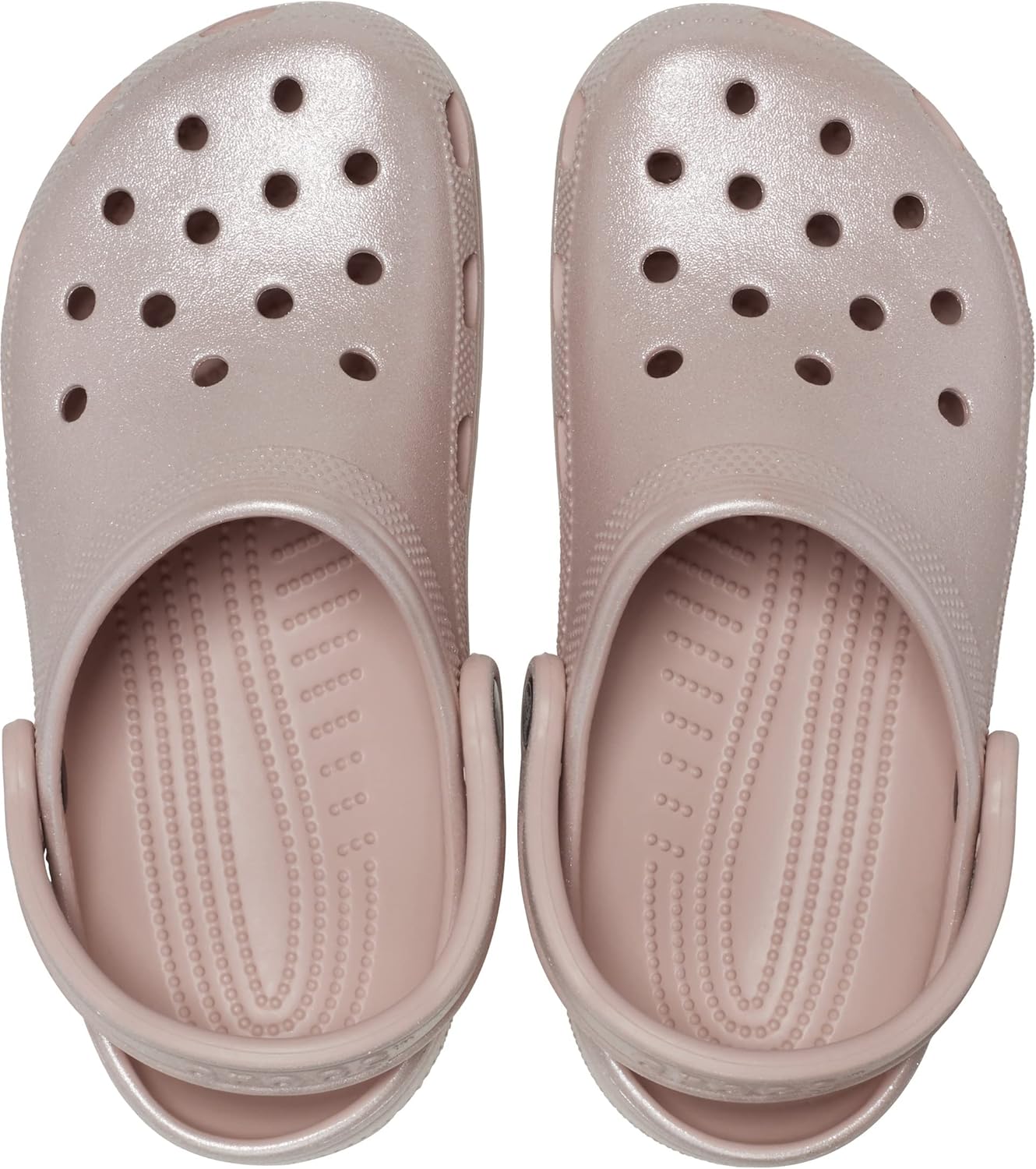 Унисекс сабо Crocs Classic с блестками, розовый — фото 3