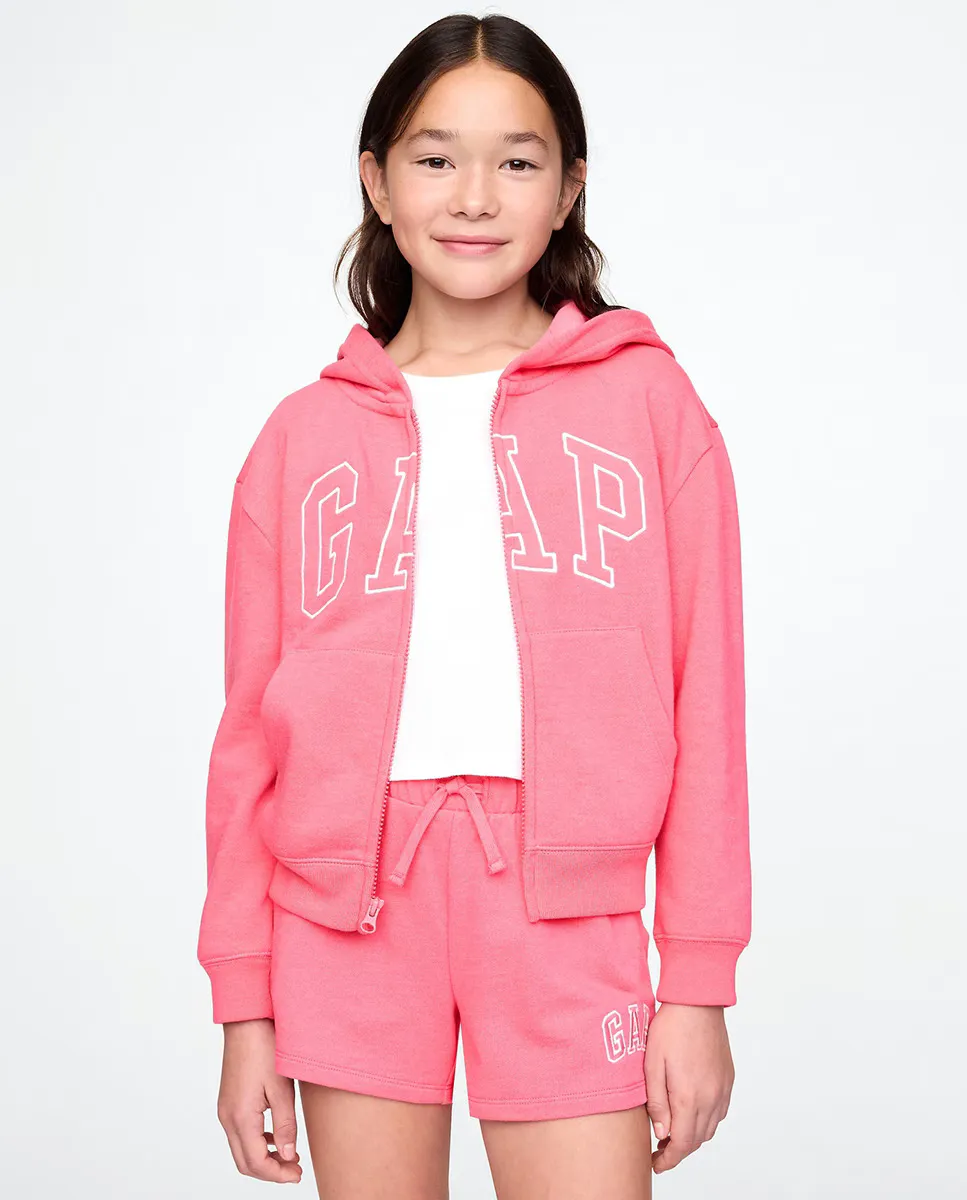 

Толстовка для девочки на молнии спереди Gap, цвет Rosa