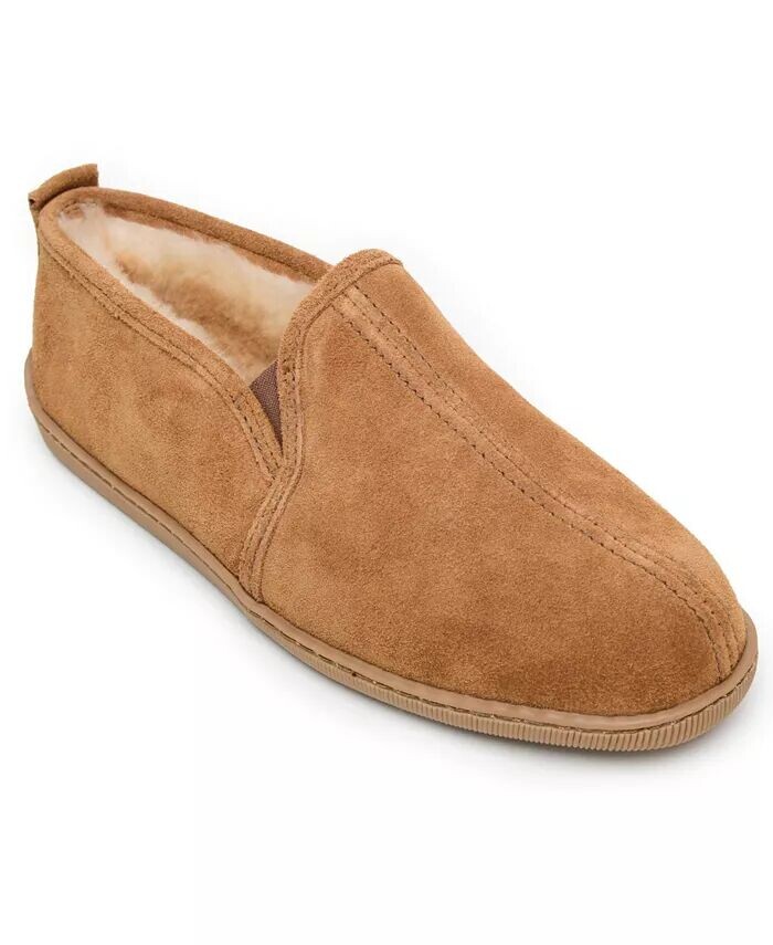 

Мужские замшевые тапочки Twin Gore Sheepskin Minnetonka, коричневый/бежевый