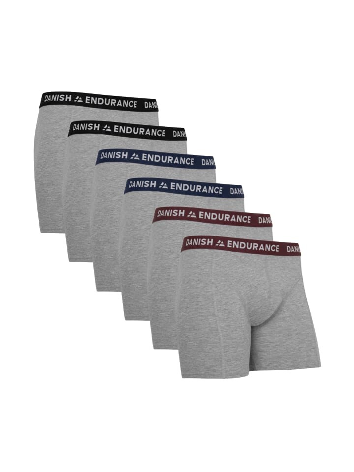 

Боксеры DANISH ENDURANCE Classic Trunks, цвет grey/bordeaux/blue