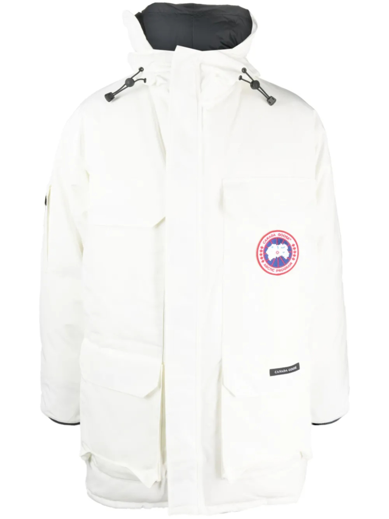 

Canada Goose парка Expedition с капюшоном, белый
