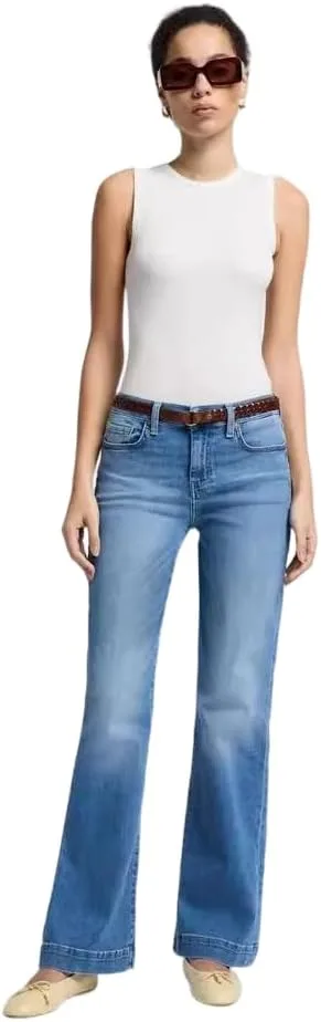 

Женские джинсы плюс-сайз Mid-Rise Flared, винтажные широкие