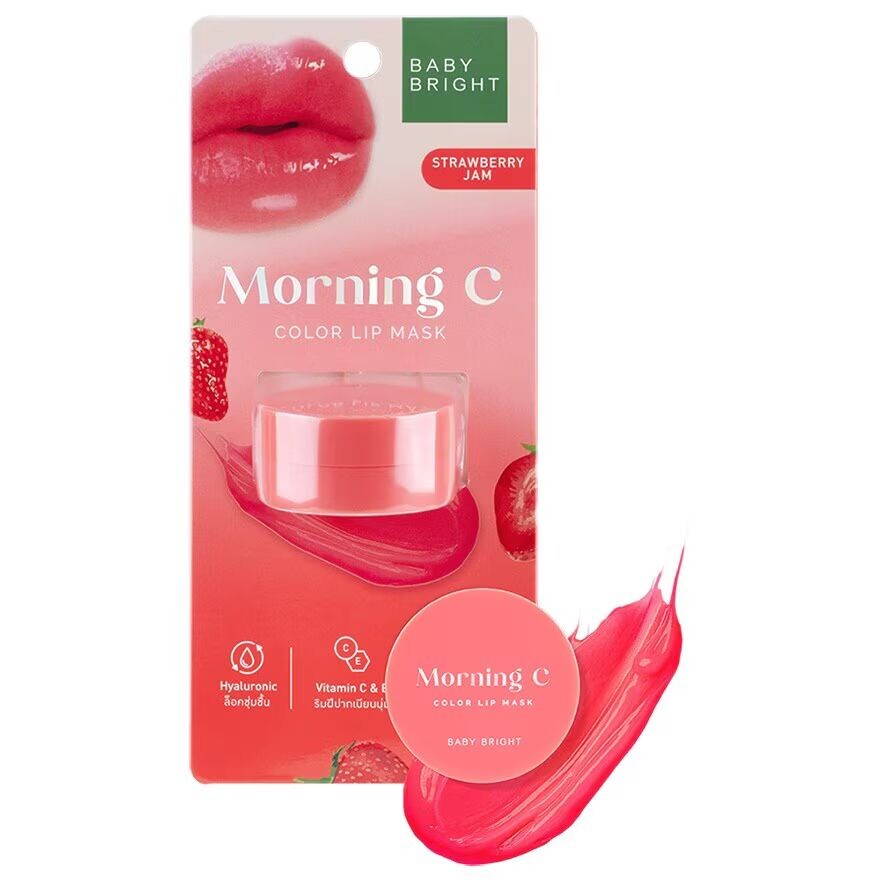 

Baby Bright Утренняя маска для губ C Color 3,8г. Клубничный джем, Strawberry Jam