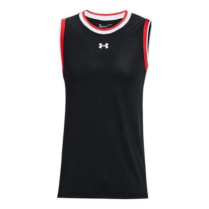 

Спортивный топ Under Armour Baseline Tank Top 'Black Red' 1370238-001, черный