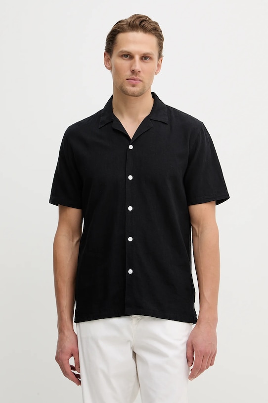 

Льняная рубашка Lindbergh, черный