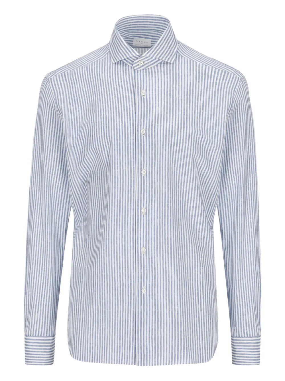 

Льняная рубашка в полоску Xacus, синий