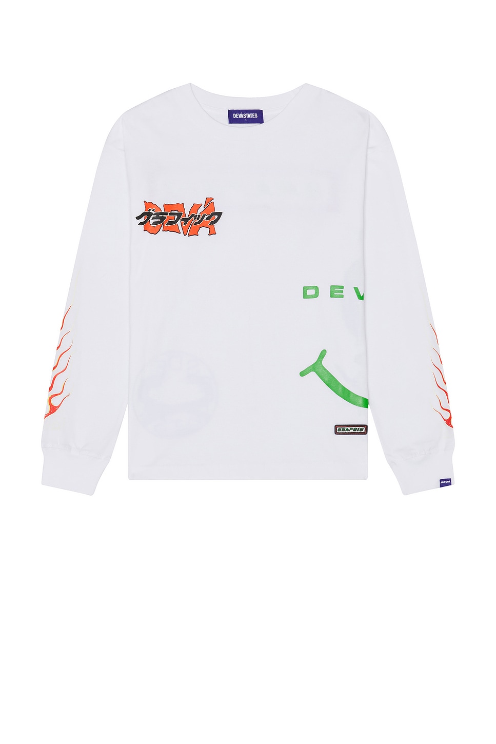 

Длинный рукав футболка Deva States, white