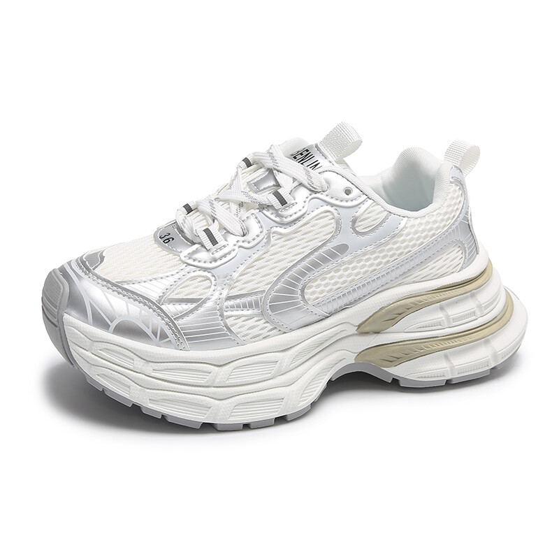 

Кроссовки женские толстые низкие Vancamel, цвет Silver Gray