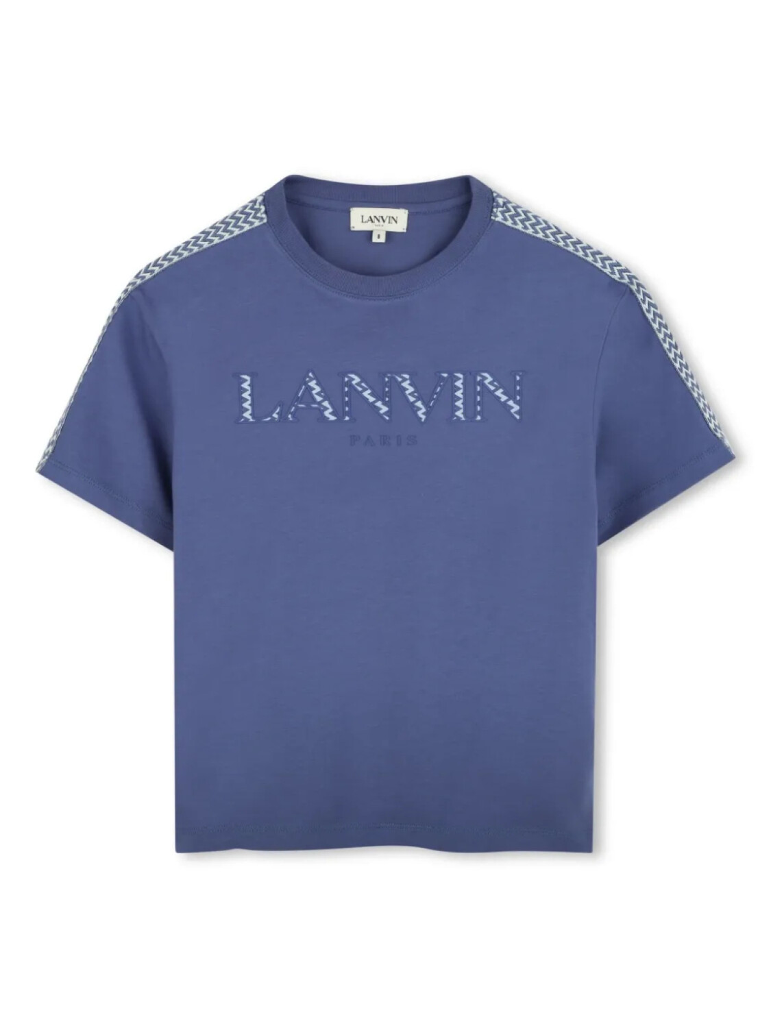 

Lanvin Enfant футболка с нашивкой-логотипом, синий