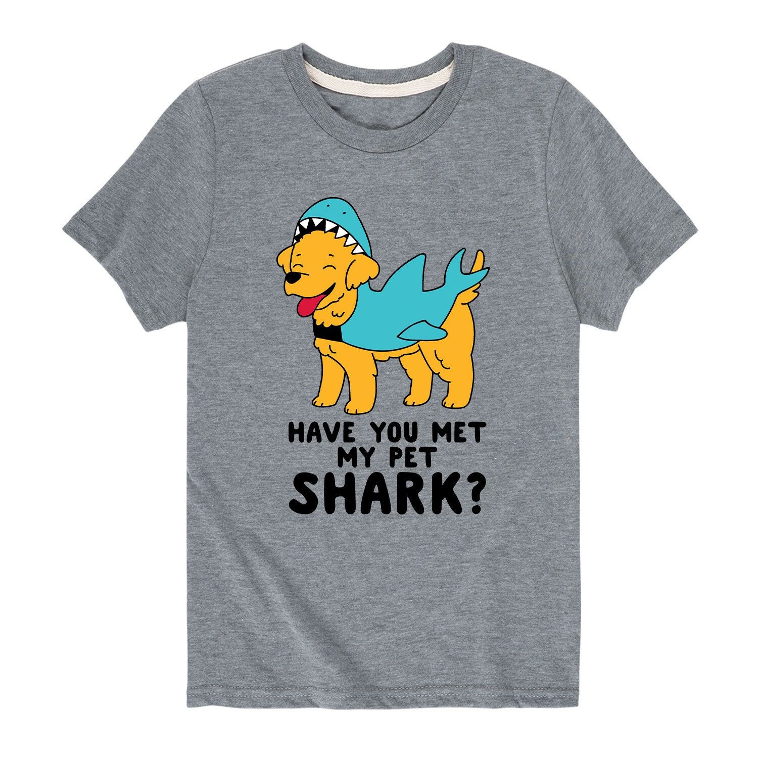 

Футболка с рисунком My Pet Shark для мальчиков 8–20 лет Licensed Character, серый