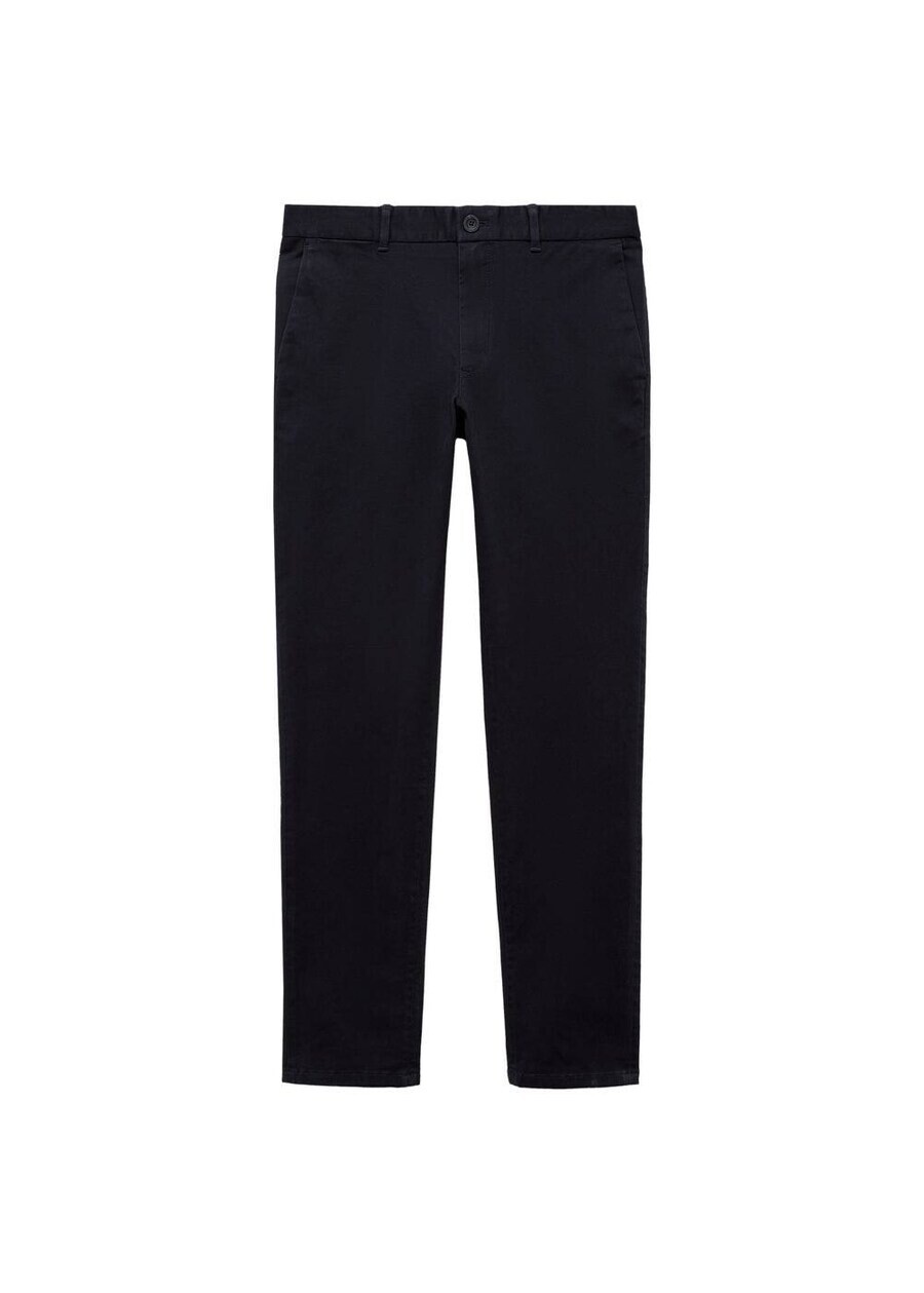 

Брюки чинос MANGO MAN Slim fit Chino Pants Barna, темно-синий