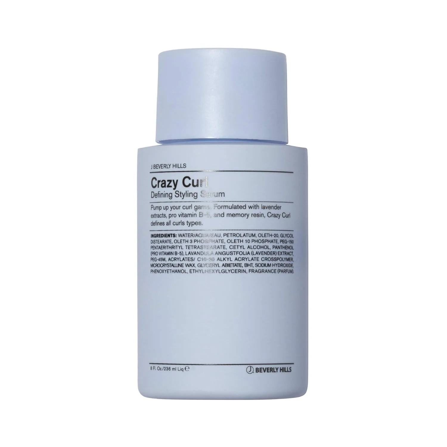 Сыворотка для укладки волос J Beverly Hills Blue Crazy Curl с витамином B5 для четко очерченных локонов, 227 г.