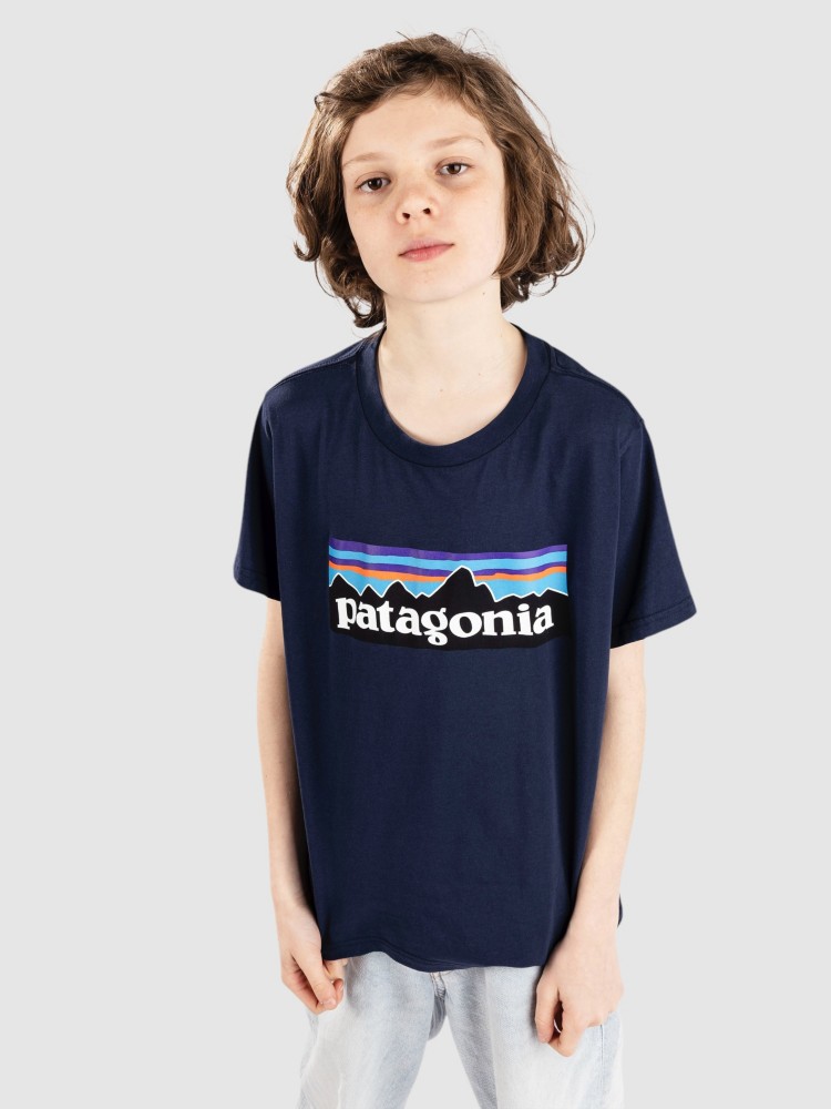 

Футболка Patagonia P-6 Logo Kids T-Shirt, new navy, Синий, Футболка Patagonia P-6 Logo Kids T-Shirt, new navy
