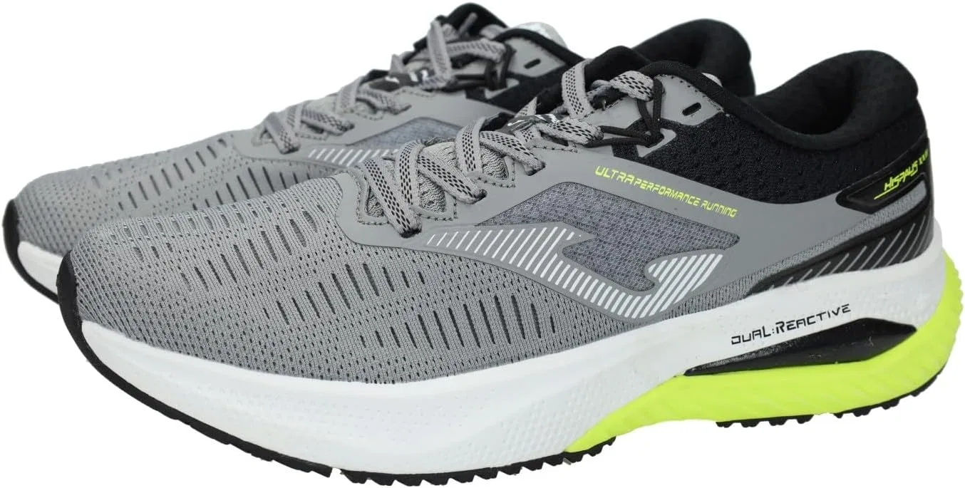 Мужские кроссовки Joma RHISPS2412 на шнуровке с резиновой подошвой, серые и неоново-зеленые