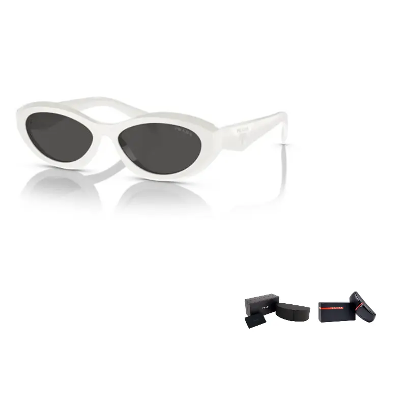 

PRADA Кошачий глаз солнцезащитные очки Frame, White