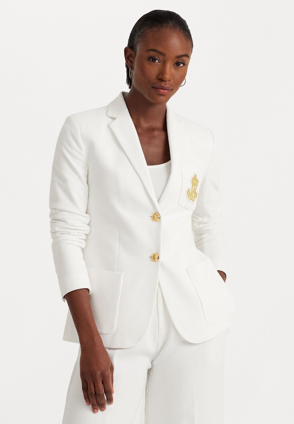 Блейзер ANFISA LINED JACKET Ralph Lauren, цвет white