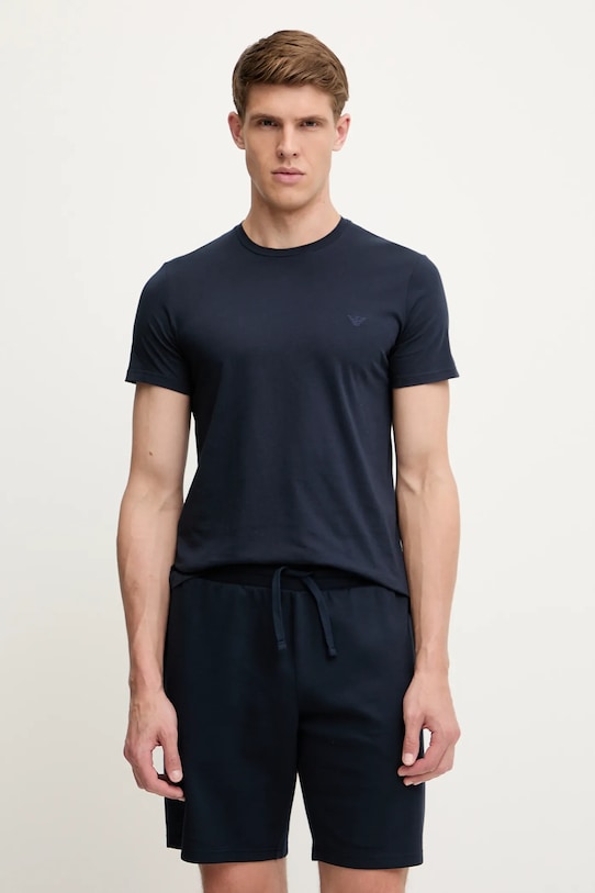 

Хлопковая футболка Emporio Armani Underwear, темно-синий