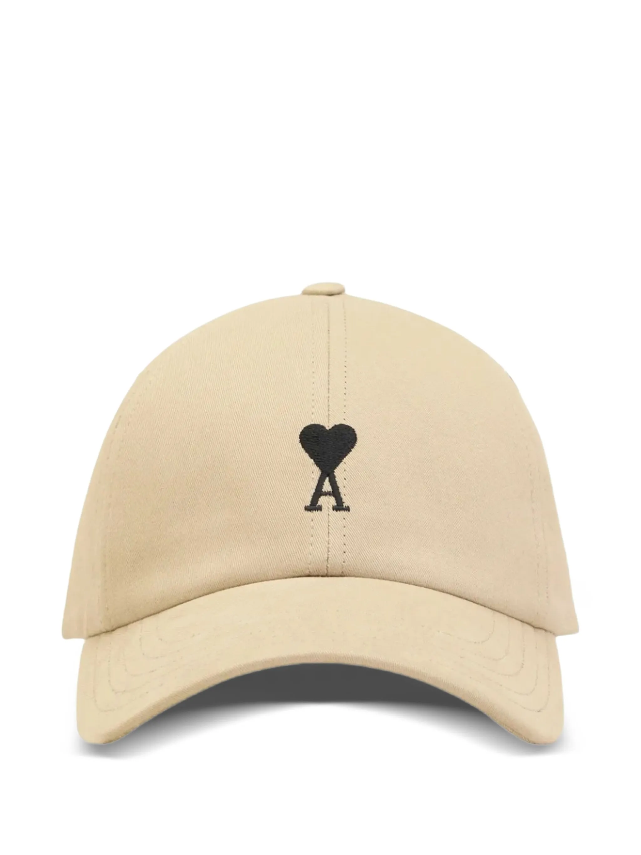 

Кепка с вышитым логотипом Ami Paris, бежевый