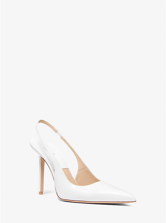 Туфли-Лодочки из кожи Reece Michael Kors, белый