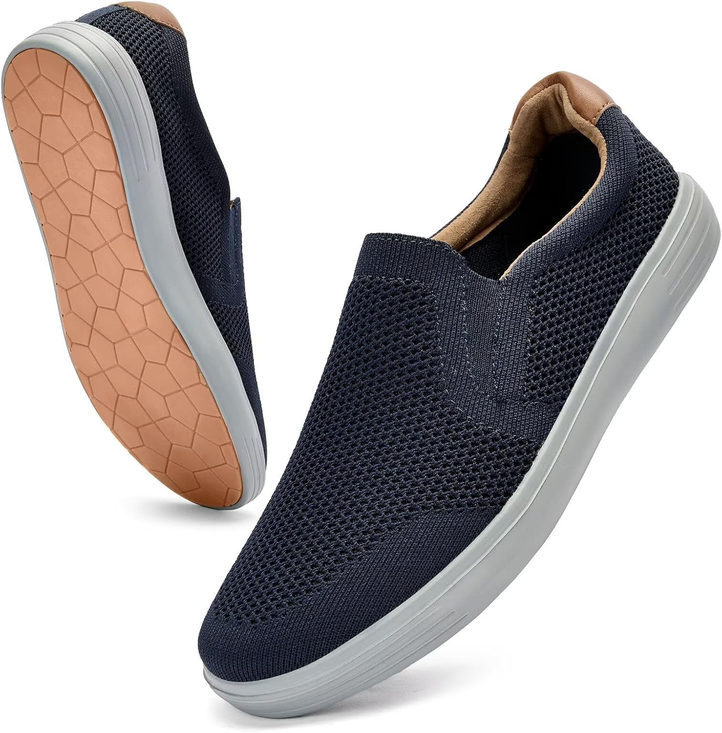 

Мужские лоферы Puxowe - повседневная обувь на процессной подошве, дышащие кроссовки для прогулок, деловые лоферы для работы и отдыха, синий/серый/темно-серый